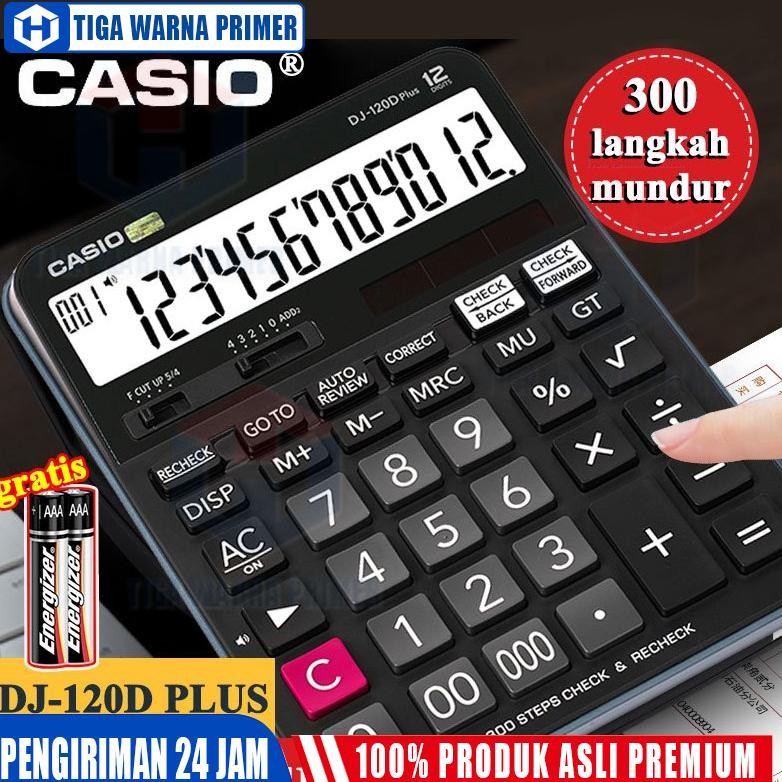 

CASIO Desktop Calculator /Kalkulator kerja Casio ilmiah MJ-120D PLUS/DJ-120D PLUS Kalkulator Casio Scientific Calculator Kalkulator Meja Check Correct 100% asli AST