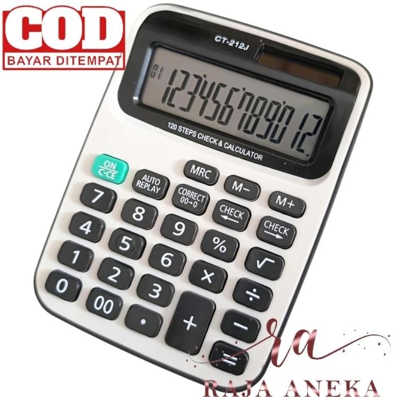 

Calculator Kalkulator Murah tipe SDC212J 212J 212 Warna Menarik 12 Digit CT AST