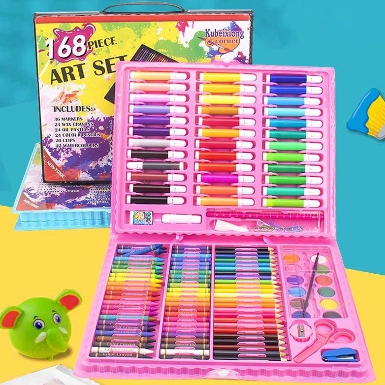 

Alat Mewarnai Crayon Art Set 150 Pcs Pensil Warna Lengkap Alat Lukis Anak Krayon Anti Air Mainan Edukasi Anak AST