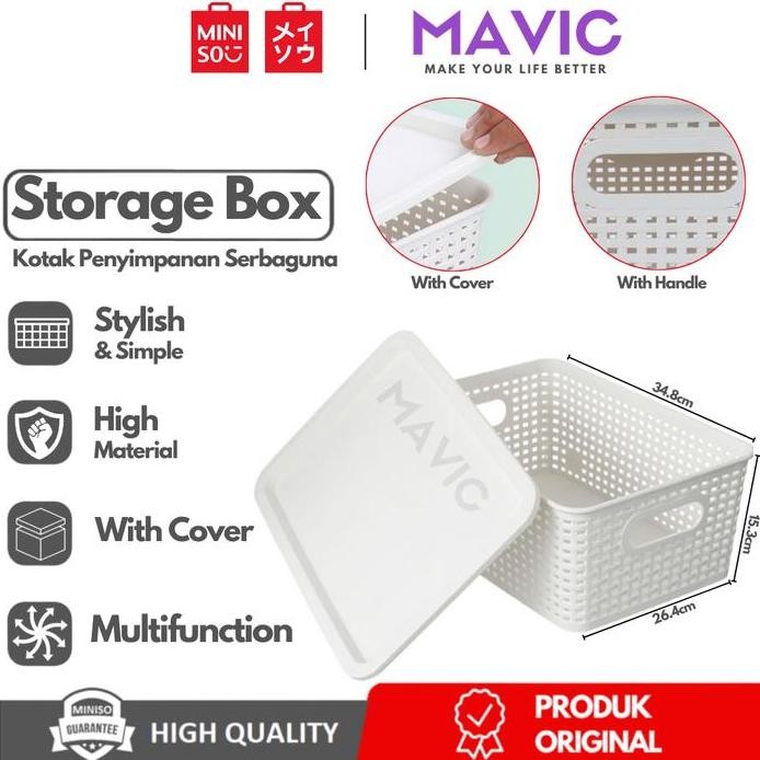 

Terlaris Miniso Plaid Storage Kotak Penyimpanan Keranjang Dengan Tutup Large