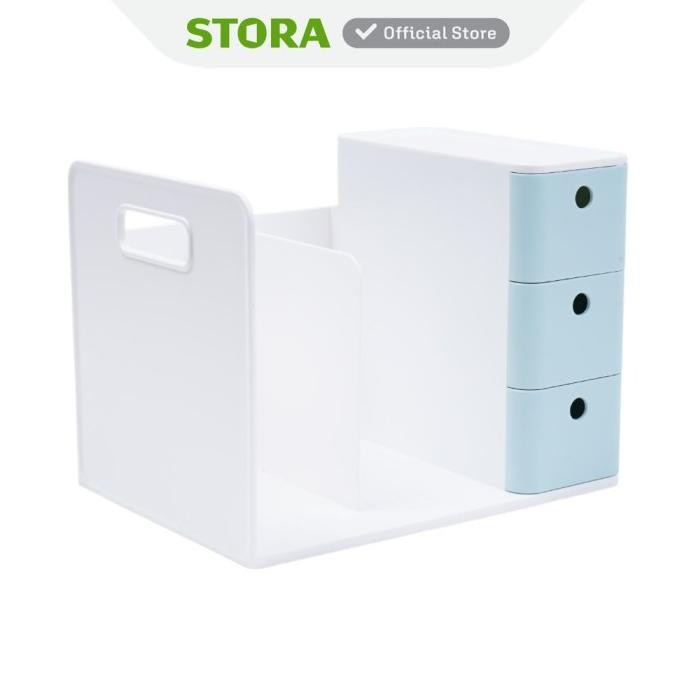 

Terlaris Stora Wabi Sabi Organizer Buku Dengan Laci - Putih Bookshelf Books Storage Cabinet Kabinet Tempat Buku Dan Majalah Rak Pajangan Serbaguna