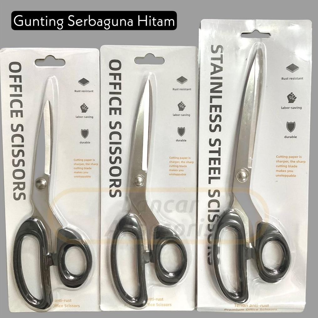 

Gunting Serbaguna Multifungsi Tajam Gagang Bulat / Gunting Potong Bahan Kain Kertas / Gunting Konveksi Anti Karat Stainless Steel AST