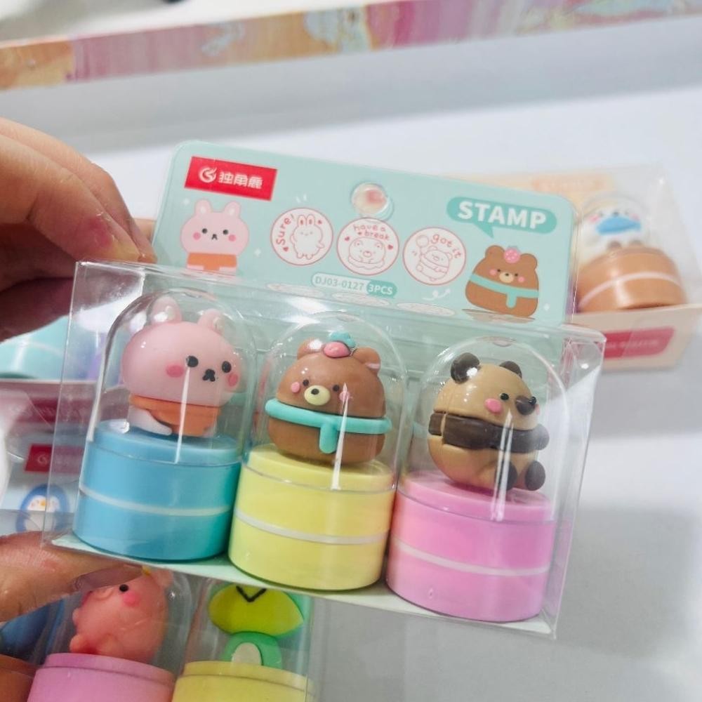 

Stamp 12 Karakter Animal .Lucu 1 Set Isi 3 Karakter. AST