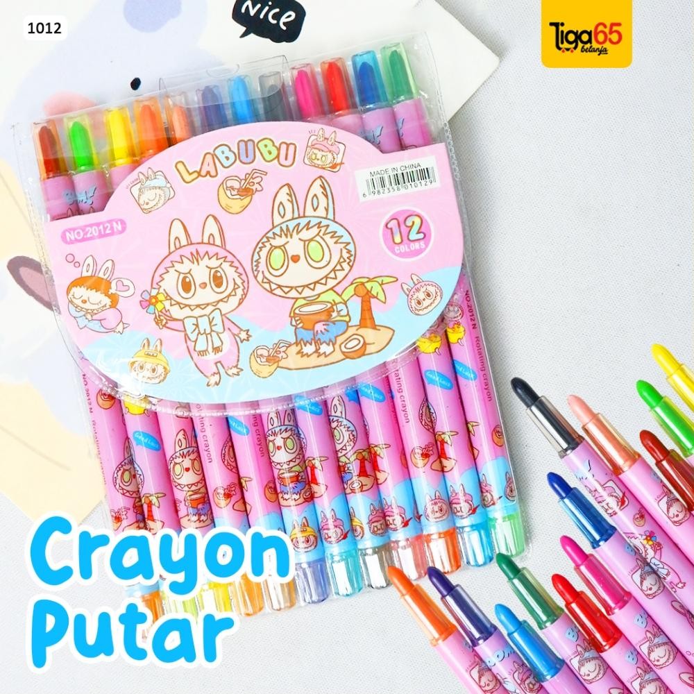 

Crayon Warna Putar/ Krayon Twist 12 Warna Panjang / Twist Crayons 1012 AST