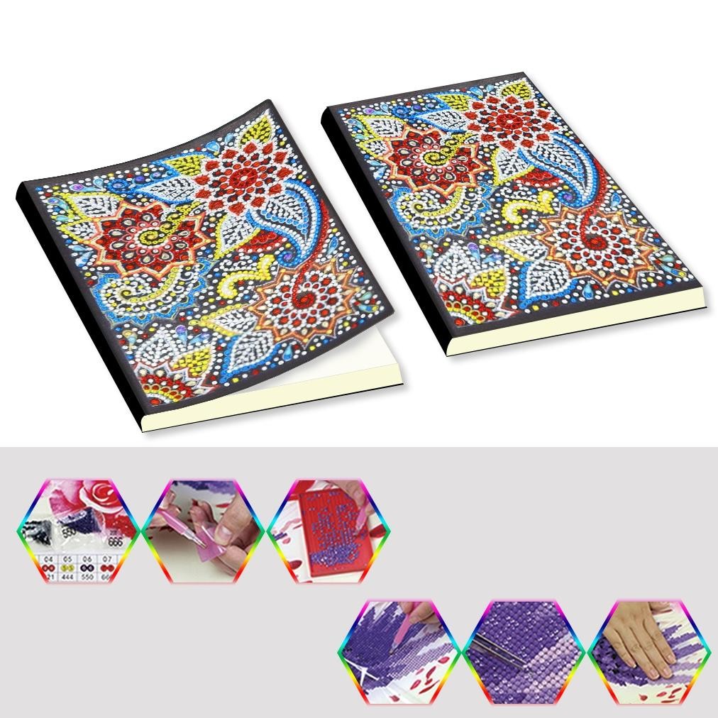 

Diamond Painting Notebook Diary Book DIY Special Shaped Diamond 60 Pages A5 AST