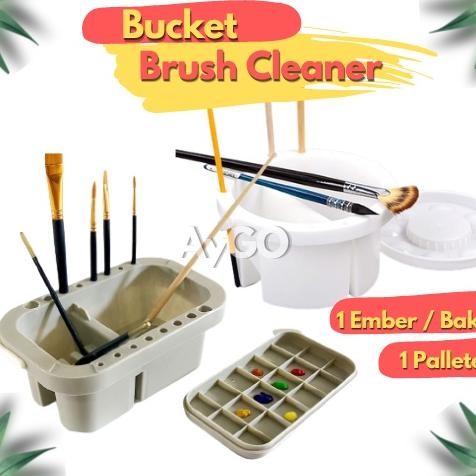 

BAK / EMBER CUCI KUAS LUKIS / BRUSH CLEANER BUCKET / BAK PENCUCI KUAS MULTIFUNGSI AST