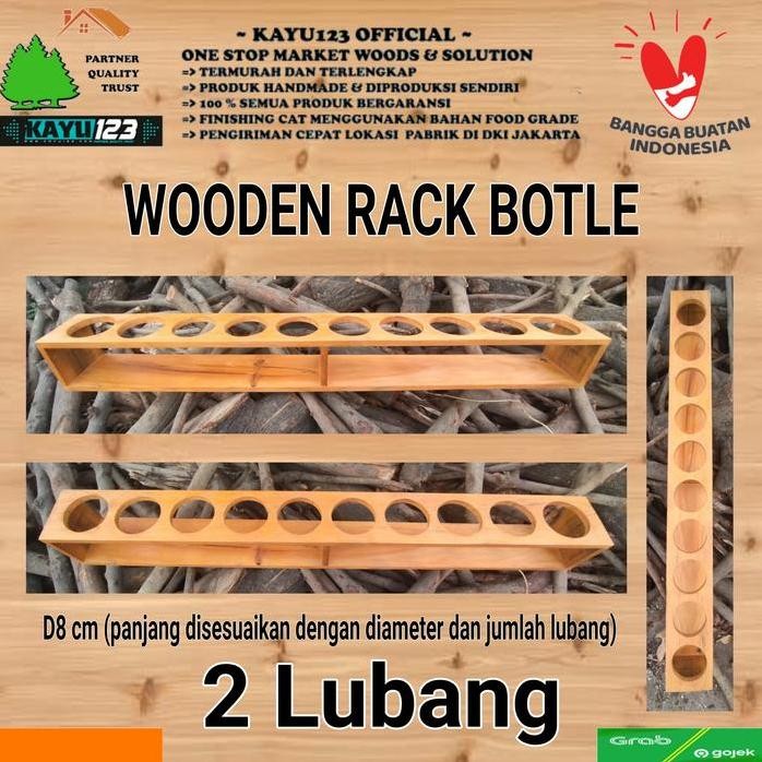 

Terlaris Wooden Botle Rack D8 Cm 2-5L Tempat Botol Minuman Kayu Serbaguna