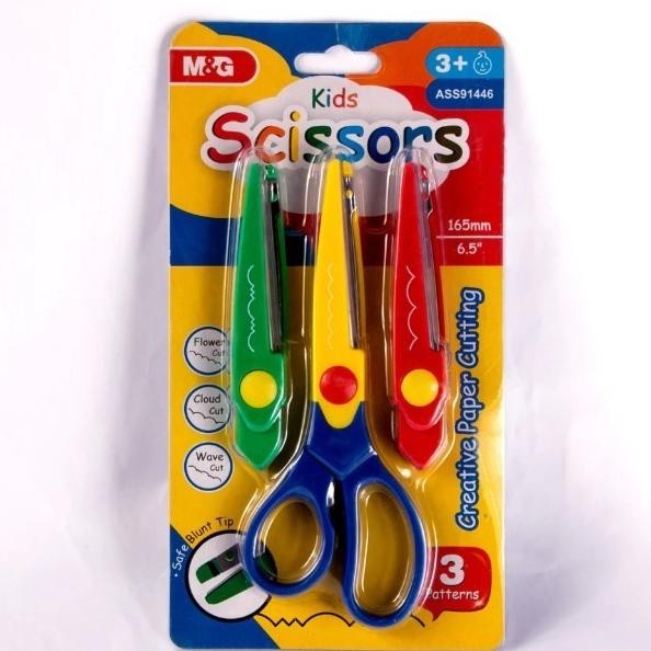 

M&G Kids Scissors 3 Attachable Cuts/ Gunting Anak Set 3 Mata ASS91446 Berkualitas AST