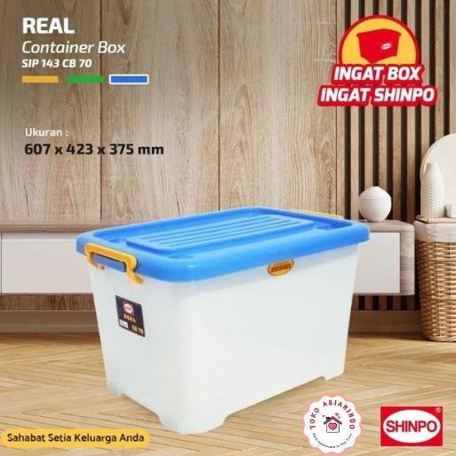 

Terlaris Shinpo Sip 143 Cb 70 Container Real Box Plastik 70 Liter Dengan Roda