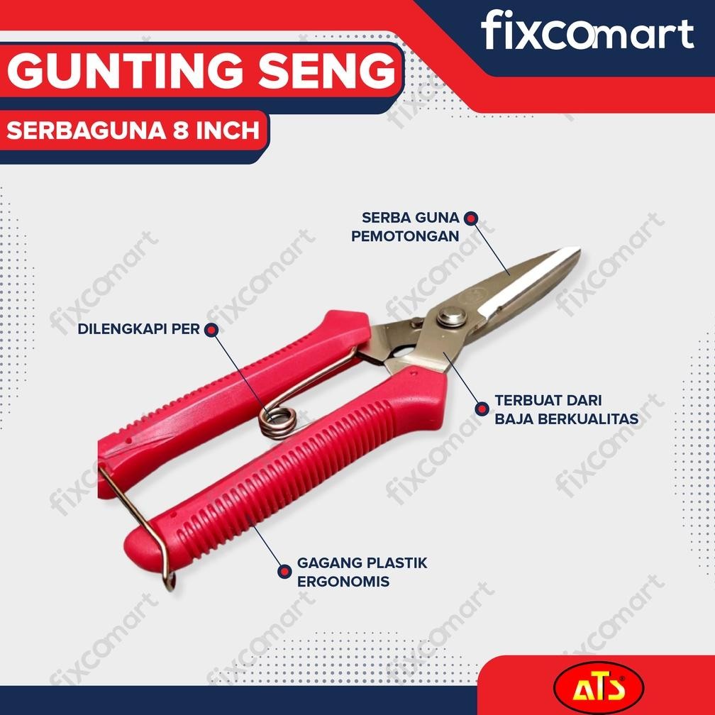 

ATS Gunting Seng Serbaguna 8 Inch AST