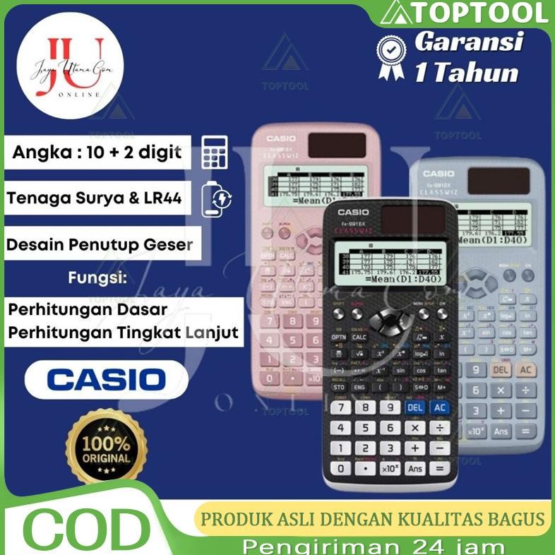 

Kalkulator Scientific Casio FX-991EX Classwiz Asli dan Bergaransi Kalkulator Scientific Casio ilmiah FX-991EX/991ES-Plus Calculator Scientific Casio Kalkulator Casio Scientific 417 Fungsi/Dua Sumber Tenaga Baterai Dan Tenaga Matahari/40 Konstanta Rumus