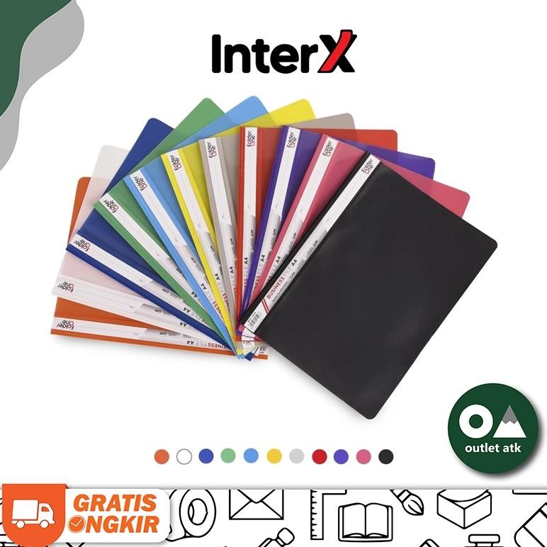 

Business / Bisnis File A4 Folder One Stopmap Plastik per pack isi 12 AST