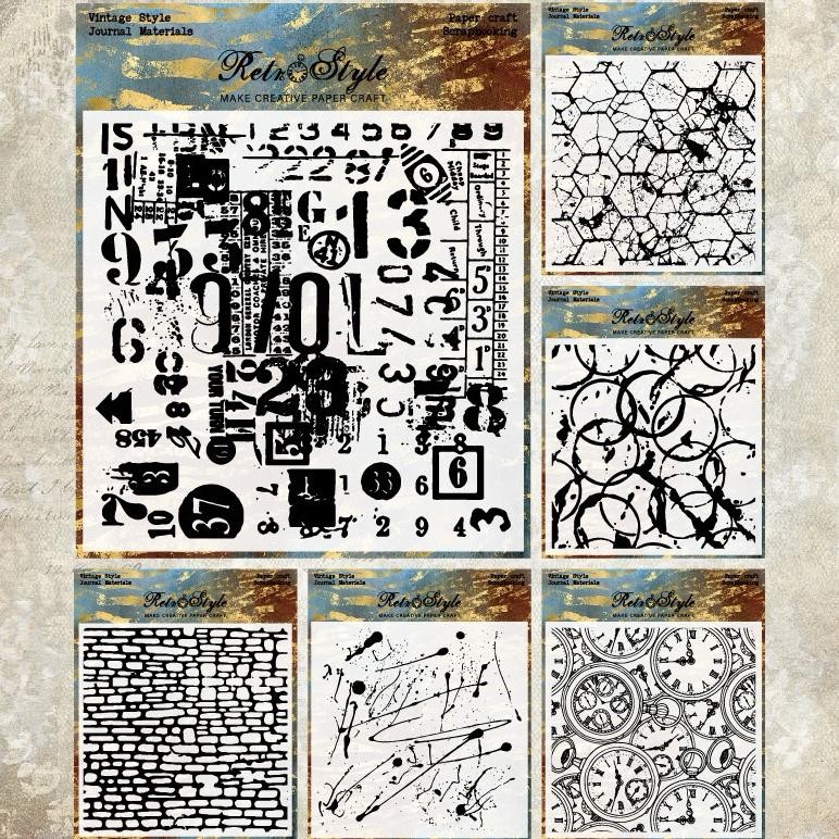 

(2DA) Transparent silicone stamp cap stempel silikon transparan motif abstrak journal journaling AST