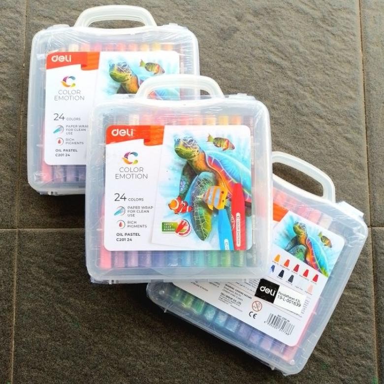 

Crayon Oil Pastel Deli EC-20124 24 Warna ( Set ) [ Original ] AST