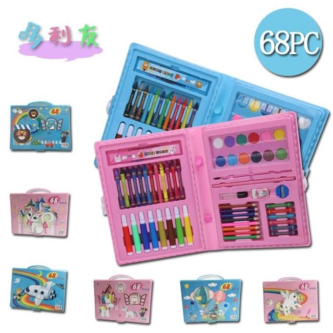 

Pensil Warna 1SET Alat Lukis Set Anak Crayon Colouring Set 68PCS ART Set 150PCS ART -U2U.SHOP. AST