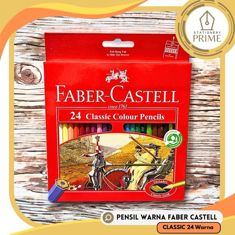 

Pensil Warna Faber Castell Classic 24 warna AST