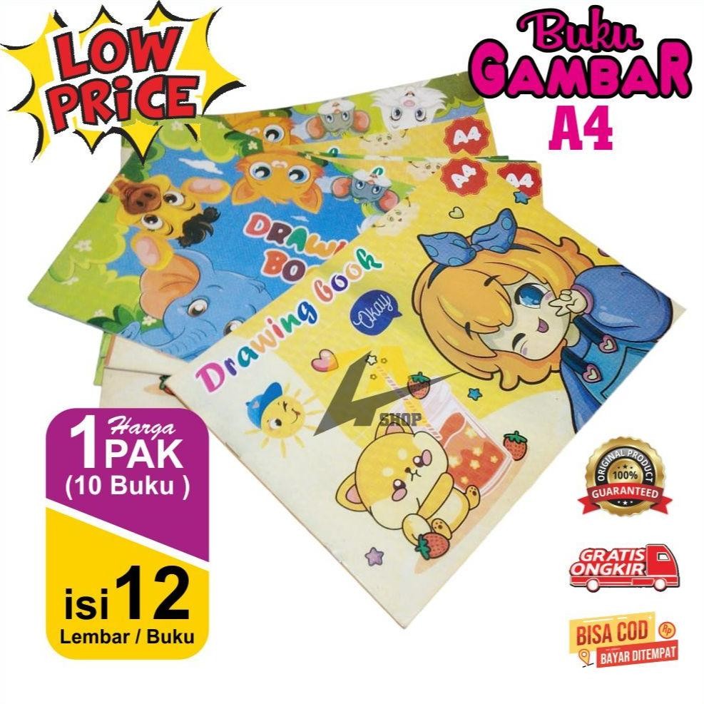 

BUKU GAMBAR SIDU A4 ISI 10 LEMBAR / BUKU HARGA PROMO 1 PAK ( 5 BUKU ) DRAWING BOOK AST