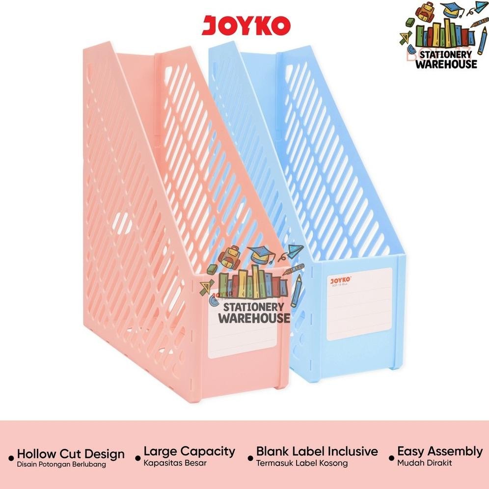 

Box File Keranjang Plastik Rakit Joyko BOF-13 Blue Pink AST