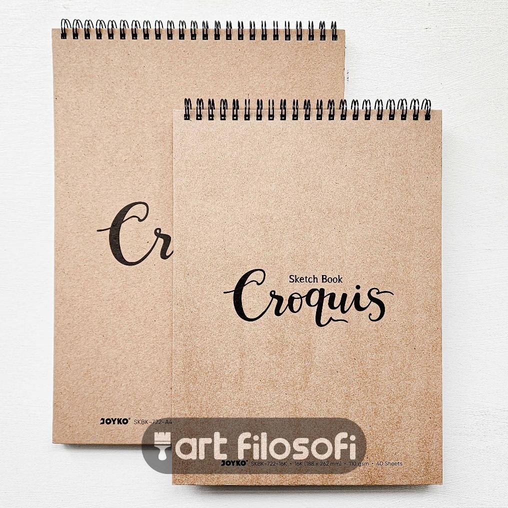 

Joyko Sketchbook Croquis Hard Cover SKBK-722 | Buku Sketsa AST