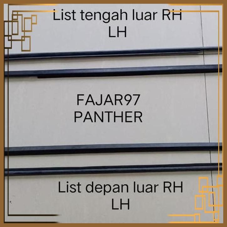 [FRM] WEATHER STRIP OUT PANTHER/PELIPIT KARET KACA LUAR PANTHER