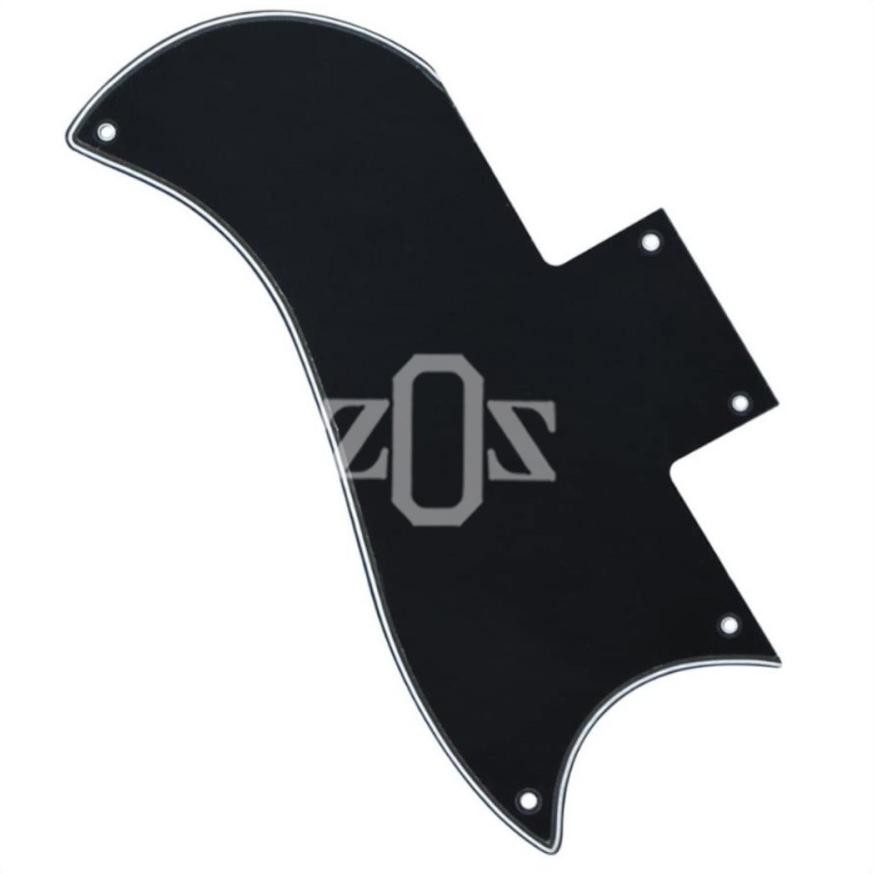 Pickguard Gibson SG Std Half Face Black 3Ply