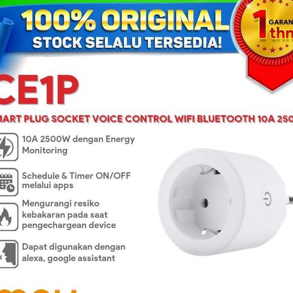 Ezviz T30 Smart Plug Steker Wifi Stop Wifi Garansi Resmi