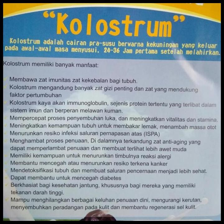 

Terlaris Susu Kambing Etawa Kolostrum Pem 500 Gram Good Quality