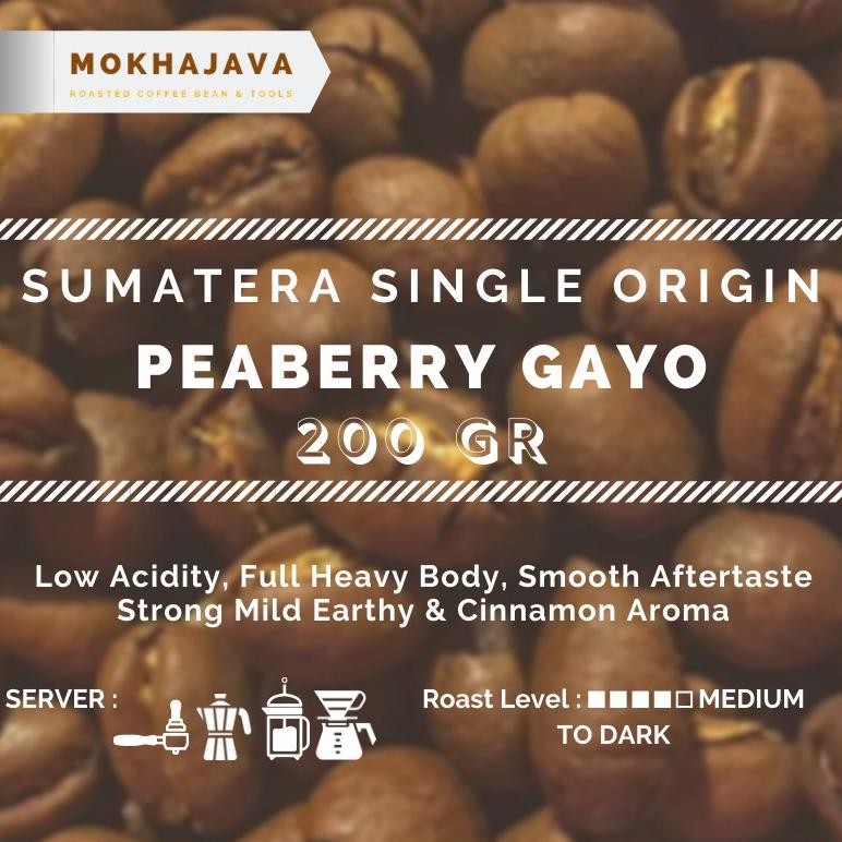 

Paling dicari Super Peaberry Gayo 200gr Single Origin Arabica Coffee 200 gr Biji Kopi Arabika