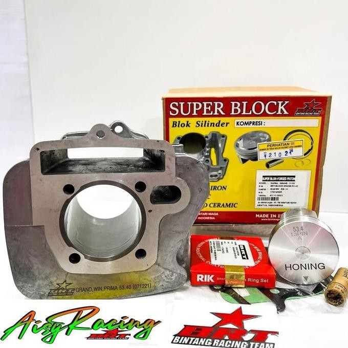 Blok Bore Up BRT Forged Piston 53.40 GRAND Supra FIT Revo C100 Legenda