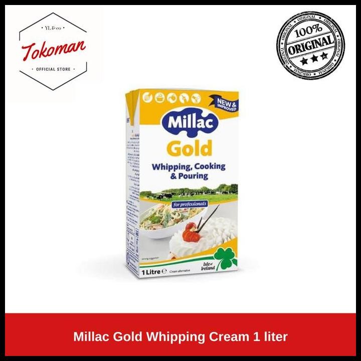 

Terlaris Millac Gold Whipping Cream 1 Liter / Cooking Cream Good Quality