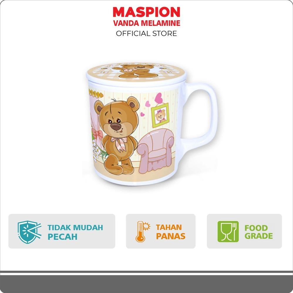 Maspion Vanda Melamin Mug 3.5 Inch + Tutup
