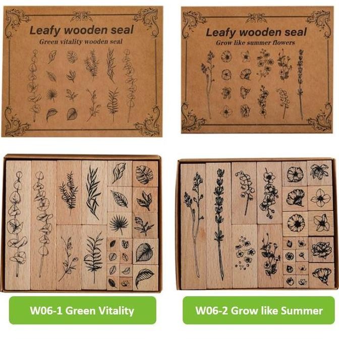 

Terlaris LovelyCraftStore | W06 ~ 1 set 22pcs DIY Wooden Rubber Stamp Plant Garden Vase Stempel Kayu Vintage untuk bullet journal, bujo, Journal, Scrapbook, Diary, decoration, mahar diy SALE