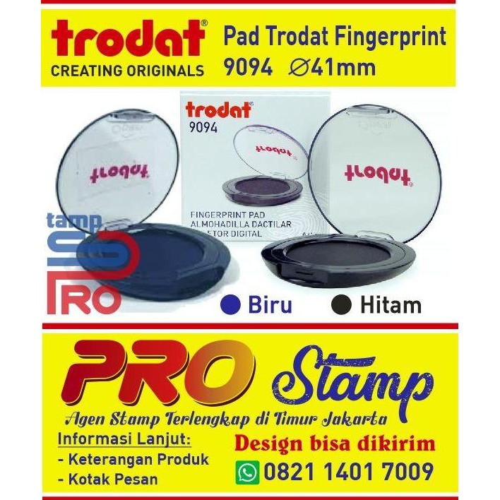 

Terlaris FINGERPRINT PAD TRODAT 9094 HITAM - BIRU SALE