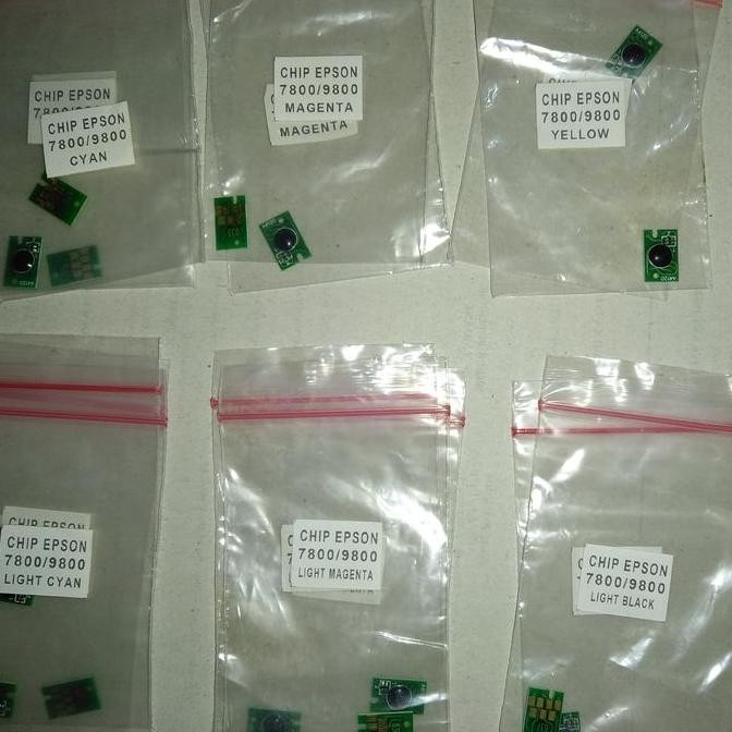 Chip Ink Cartridge Epson 7800 9800 New Stok