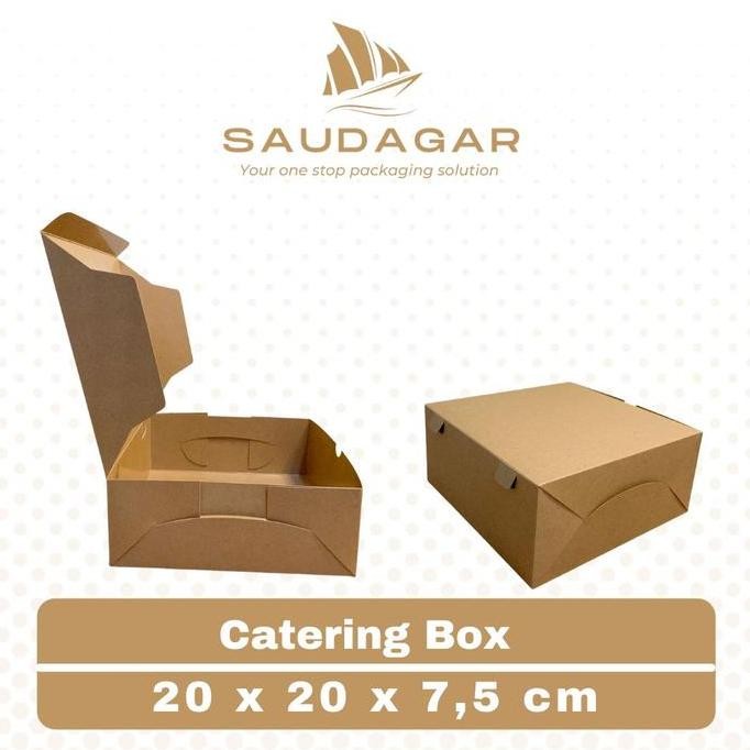 

Box Kotak Nasi Katering Ukuran 20X20 Per 100 Pcs