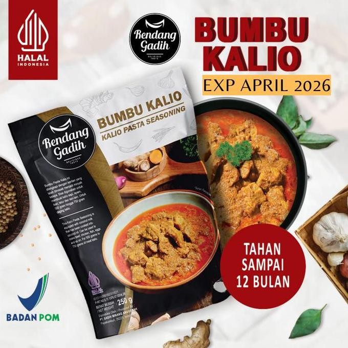 

Bumbu Kalio Instan Rendang Gadih 250 gram bumbu padang kalio Bikin Sedap Makanan Sehari hari Msg Penyedap Kelapa Sapi [terbaik]