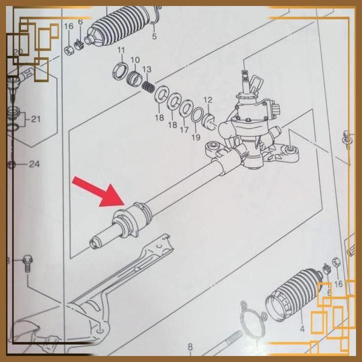 [FRM] BUSH BOS RAK RACK STIR STEERING RACK SUZUKI SX4