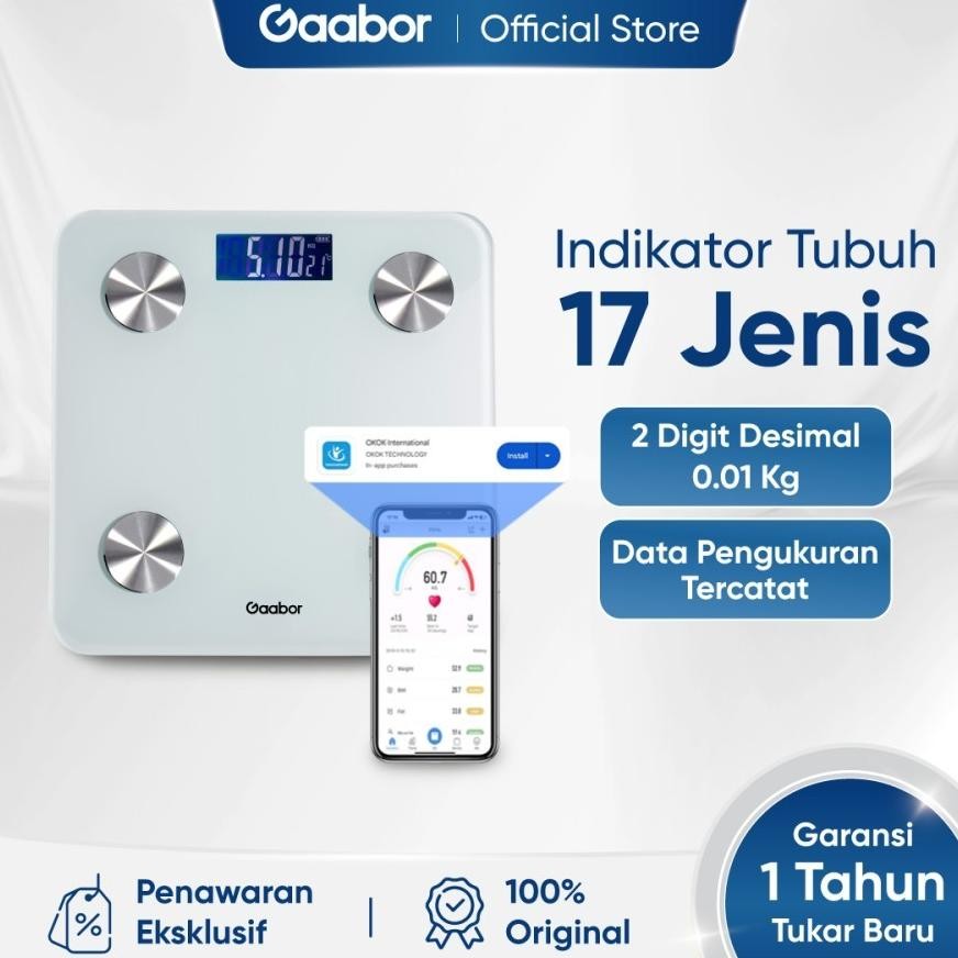 Promo Gaabor Timbangan Badan Digital Smart Control - Gws-M02A