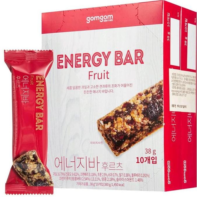 

Energi Bar Fruit Gomgom Korea/Protein Bar