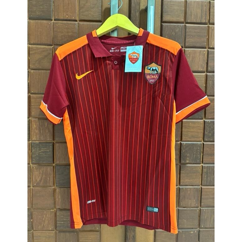 READY STOK BAJU BOLA JERSEY ROMA HOME 2015 2016 JERSEY RETRO JERSEY LAWAS JERSEY RETRO ROMA KAOS POL
