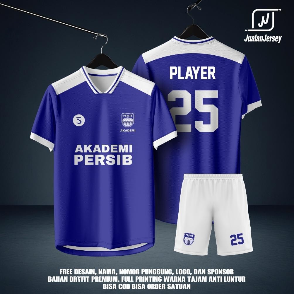 JERSEY AKADEMI PERSIB BANDUNG FRE CUSTOM NICKNAME TERBARUU