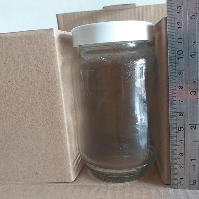 6 Pcs Toples Selai Kaca 350Ml / Botol Selai / Toples Madu / Botol Kaca