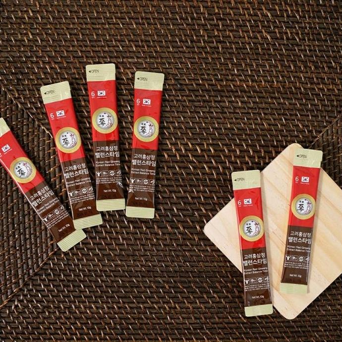 

[10 Sachet] Korean Red Ginseng Extract Balance Time 6 Thn