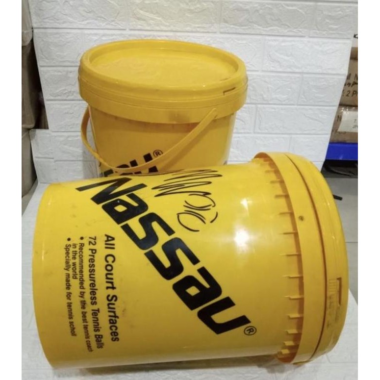 Bola Tenis NASSAU TRAINING/bola tenis Latihan NASSAU isi 72 ember ORI