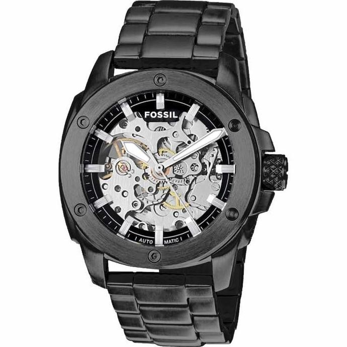 Grosir Jam Tangan Pria Fossil Otomatis Transparan Fossil Skeleton