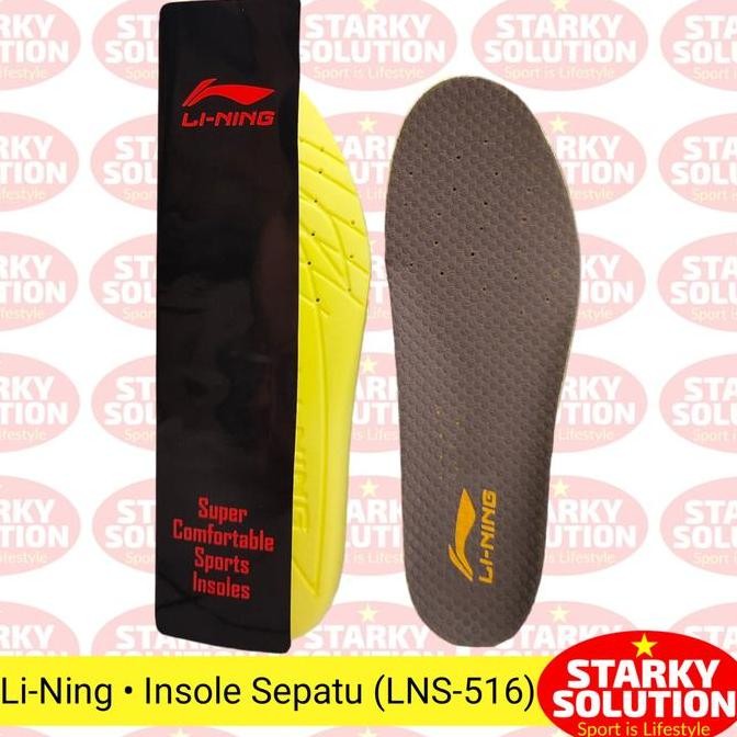 Tersedia Sol Sepatu Insole Empuk Badminton Tenis Basket Voli LINING Original