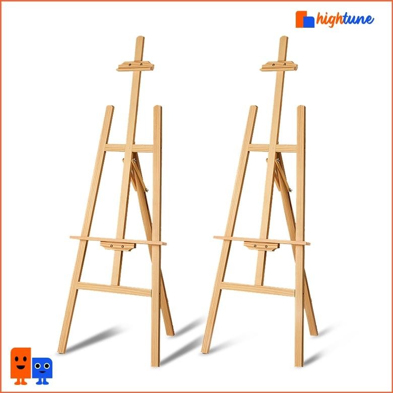 

Hightune Easel Kayu Holder Foto Stand Tripod Kayu Frame Kanvas Lukisan Tripod Frame Kayu AST