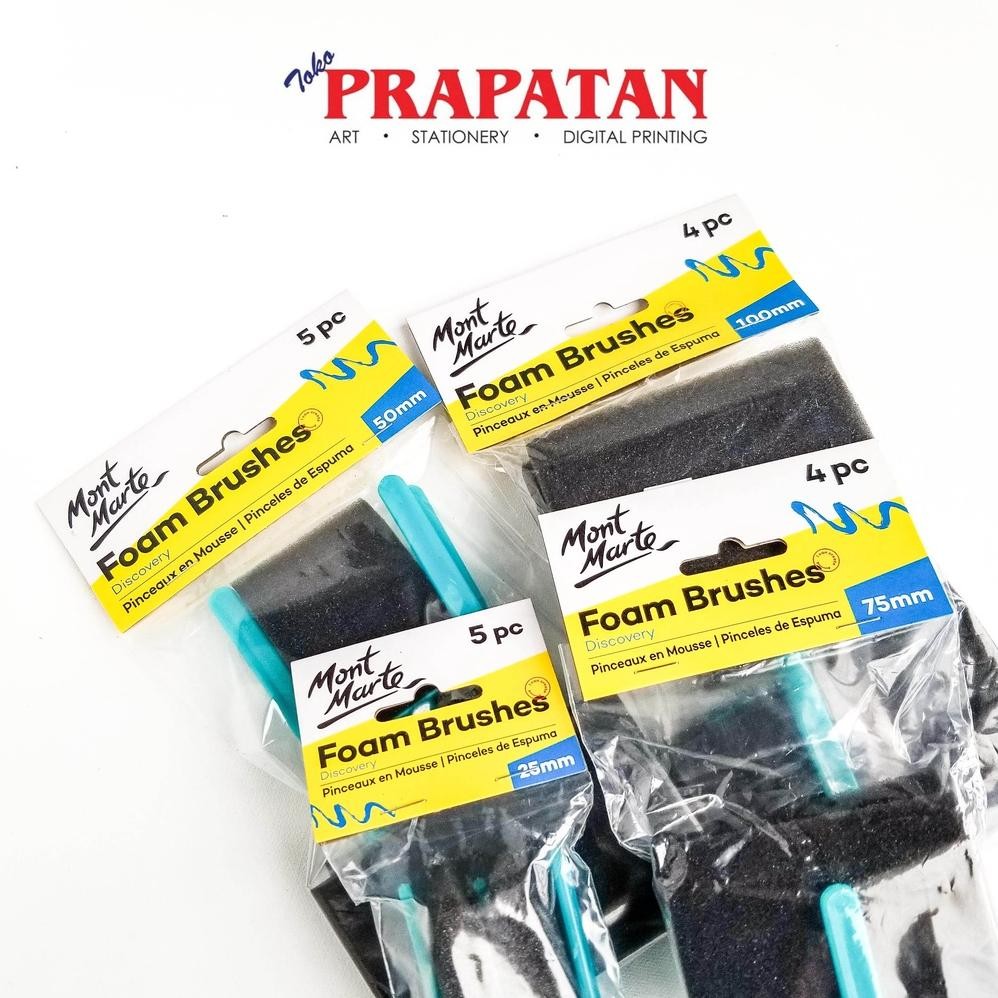 

Mont Marte Foam Brushes 25-100mm AST
