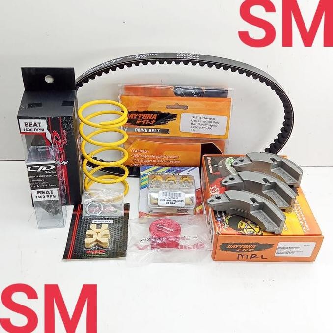 PAKET CVT UPGRADE KIRIAN DAYTONA BEAT KARBU, SPACY, SCOOPY KARBU.