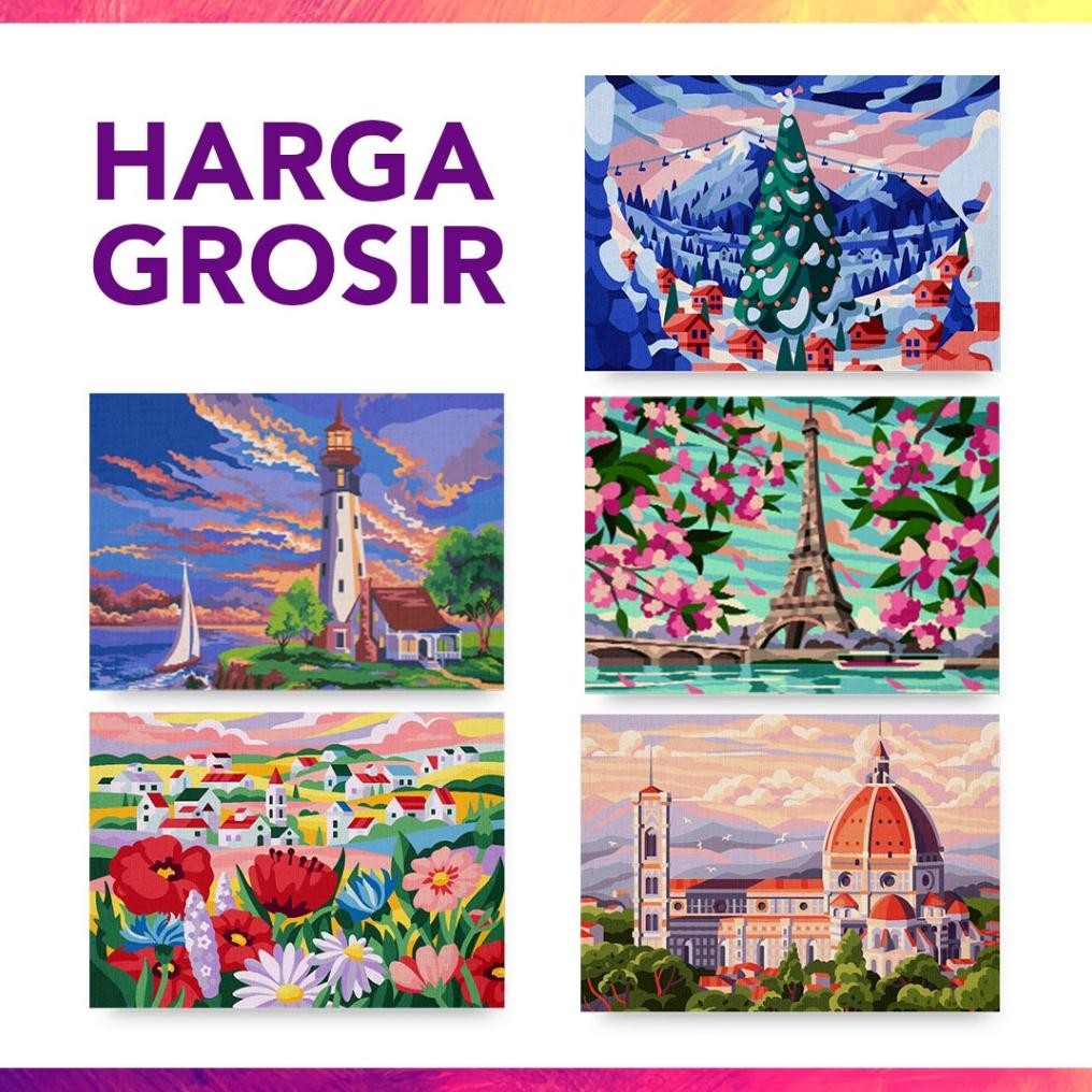 

Paint by Numbers - 35x25cm - 17 Warna - by LukisYuk | paint by number | painting by number | Kanvas Lukis | Hampers Lebaran | Set Alat Lukis | alat menggambar | Bartega | Sanjunipero | by Painters | Paintinc | Erika | DIY AST